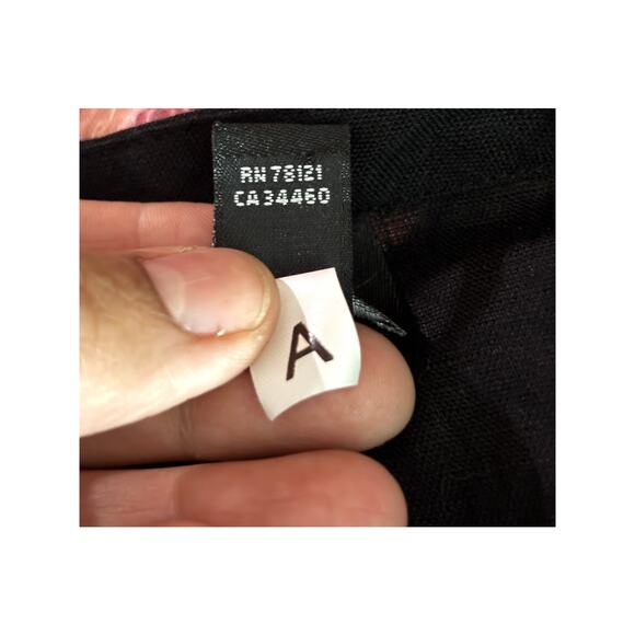 Eileen Fisher Black 100% Irish Linen Button Blouse Top Cap Sleeves LARGE - Picture 11 of 16